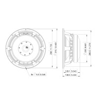 Lavoce WAF124.01 12" Woofer, Ferrit, Alukorb