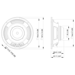 Lavoce WSN061.52 6.5" woofer, neodymium, steel basket