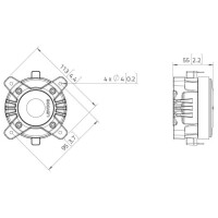 Lavoce DF10.10LM 1" Kompressionstreiber, Ferrit