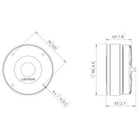 Lavoce DF10.14M 1" compression driver, ferrite