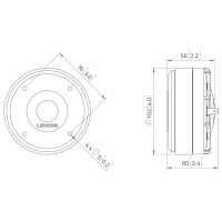 Lavoce DF10.17T 1" Kompressionstreiber, Ferrit