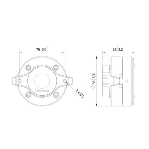 Lavoce DF10.101LM 1" Kompressionstreiber, Ferrit
