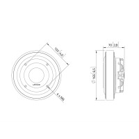 Lavoce DF20.30T 2" compression driver, ferrite