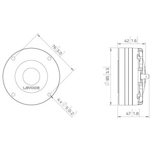Lavoce DN10.17T 1" Kompressionstreiber, Neodym