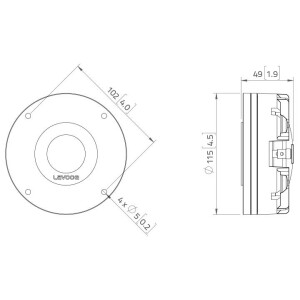 Lavoce DN14.30T 1,4" Kompressionstreiber, Neodym