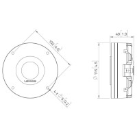 Lavoce DN14.30T 1,4" Kompressionstreiber, Neodym