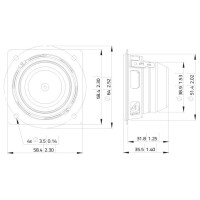 Lavoce FSN020.72 2" Breitbandlautsprecher, Neodym, Stahlkorb