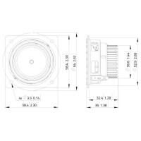 Lavoce FSN021.00 2" full range speaker, neodymium, steel basket