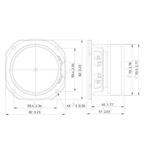 Lavoce WSF030.70 3" Woofer, Ferrit, Stahlkorb