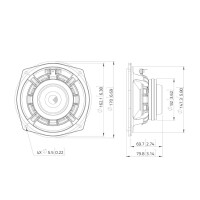 Lavoce WAN061.80 6.5" woofer, neodymium, aluminum basket