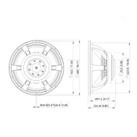 Lavoce SAF184.50 18" Subwoofer, Ferrit, Alukorb