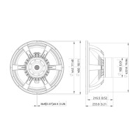 Lavoce SAN184.50 18" Subwoofer, Neodym, Alukorb