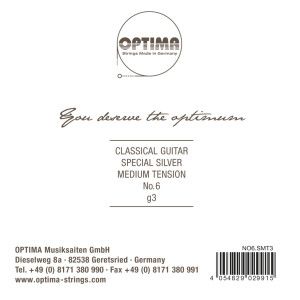 Optima Medium versilbert G3w