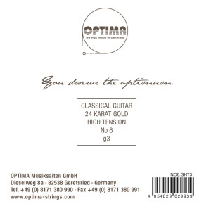 Optima High gold plated G3w