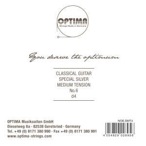 Optima Medium versilbert D4w