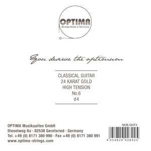 Optima High gold plated D4w