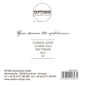 Optima High gold plated A5w