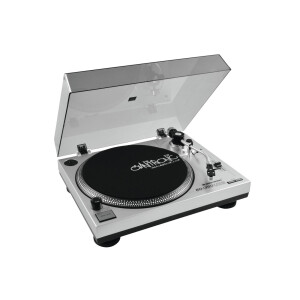 Omnitronic BD-1380 USB record player silver