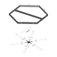 Psso Flugrahmen hexagonal CSA/CSK