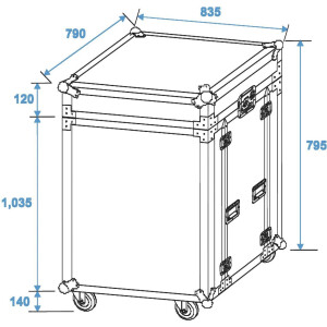 Roadinger flight case 8x CLA-228