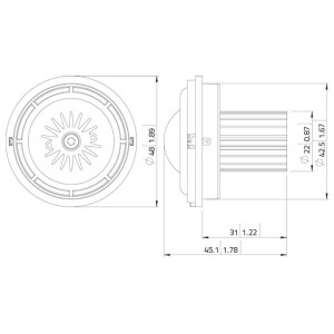 Lavoce TN131.00 1.3" dome tweeter, neodymium