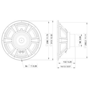 Lavoce NBASS12-30 12" bass guitar speaker, neodymium