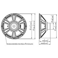 Lavoce NBASS15-30 15" bass guitar speaker, neodymium