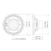 Lavoce NBASS08-20 8" bass guitar speaker, neodymium
