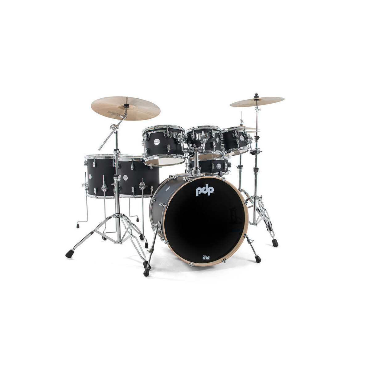DW PDP Concept M Satin Black 22 BD 7pc box