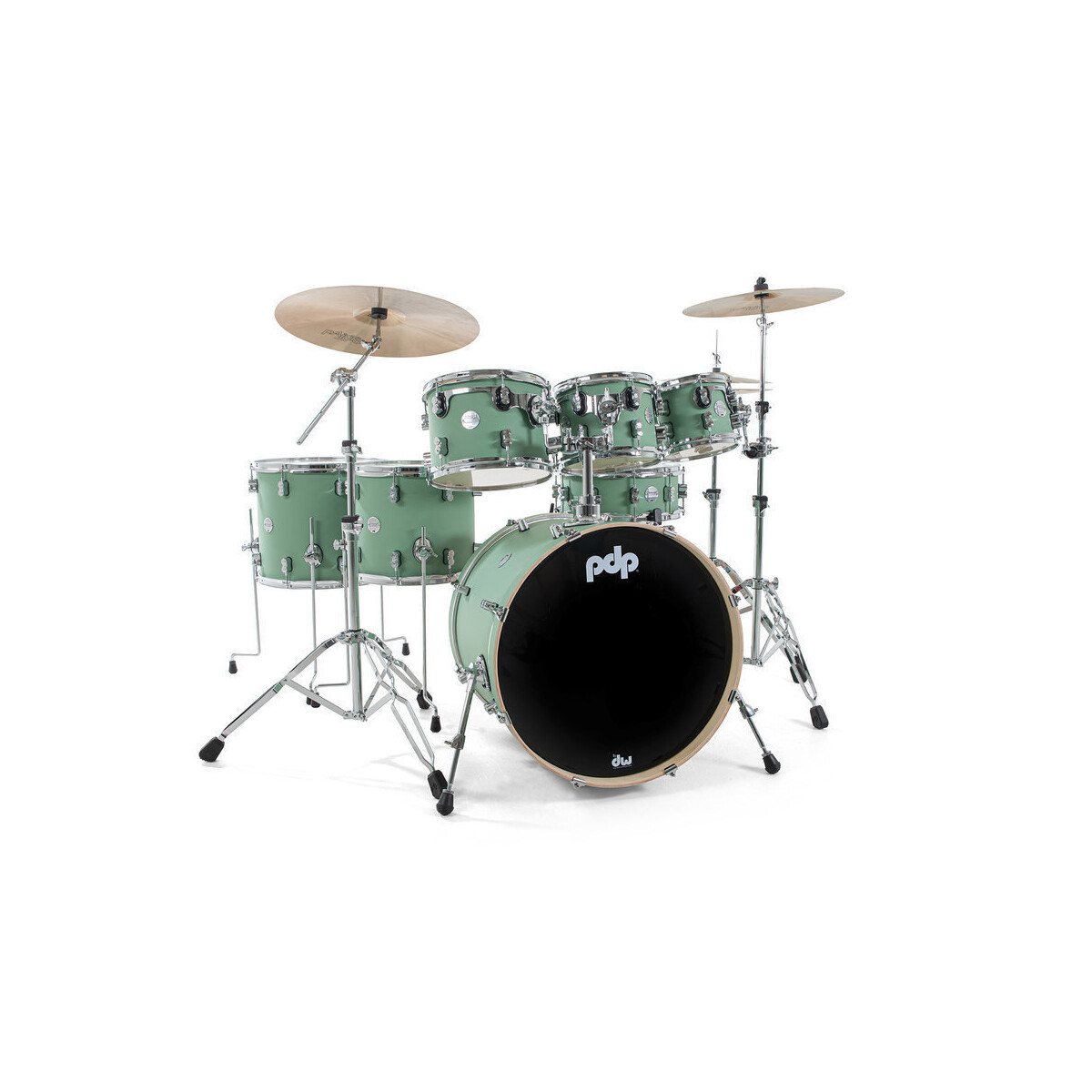 DW PDP Concept M Satin Seafoam 22BD 7pc box