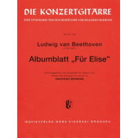 Für Elise Albumblatt für Gitarre