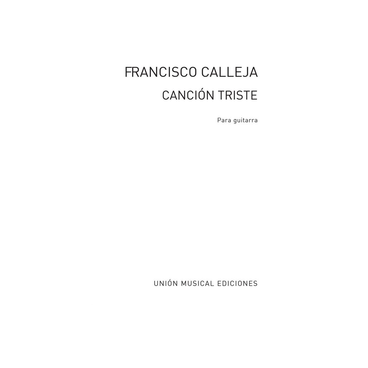 Cancion triste