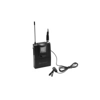 Relacart ET-60 body pack with lavalier microphone for WAM-402