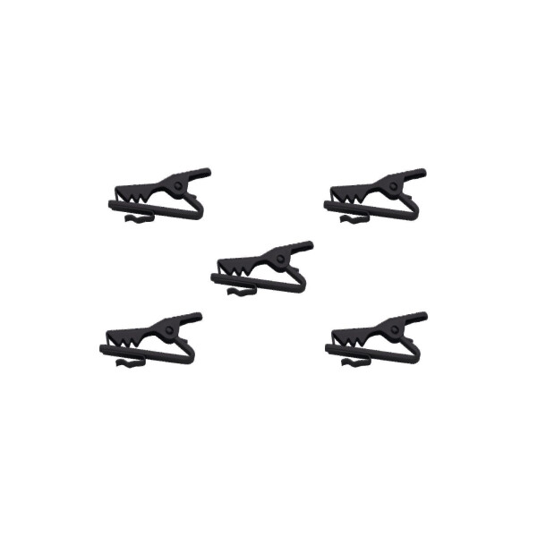 Omnitronic Mikrokabelclip, schwarz 5x
