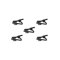Omnitronic Mikrokabelclip, schwarz 5x