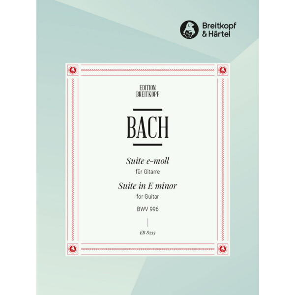 Suite e-Moll BWV996 für Laute