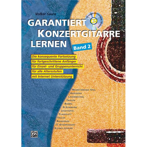 Garantiert Konzertgitarre lernen Band 2 (+CD)