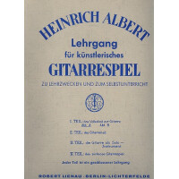 Lehrgang für künstlerisches Gitarrespiel Band 1a