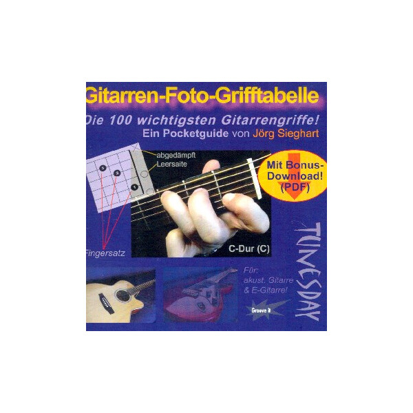 Pocketguide Gitarren-Foto-Grifftabelle (+MP3-Download)