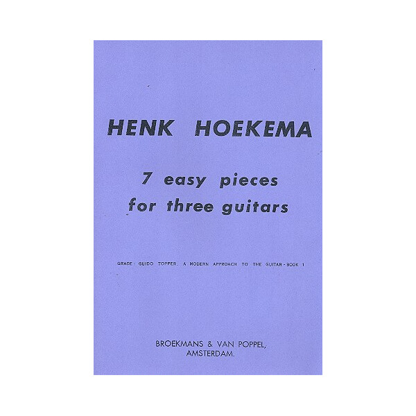 7 easy Pieces for 3 guitars