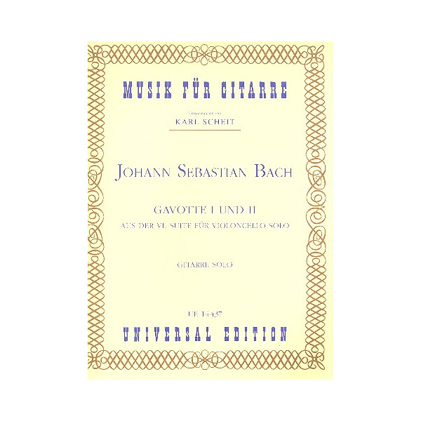 Gavotte 1 und 2 aus der Suite Nr.6 für Violoncello