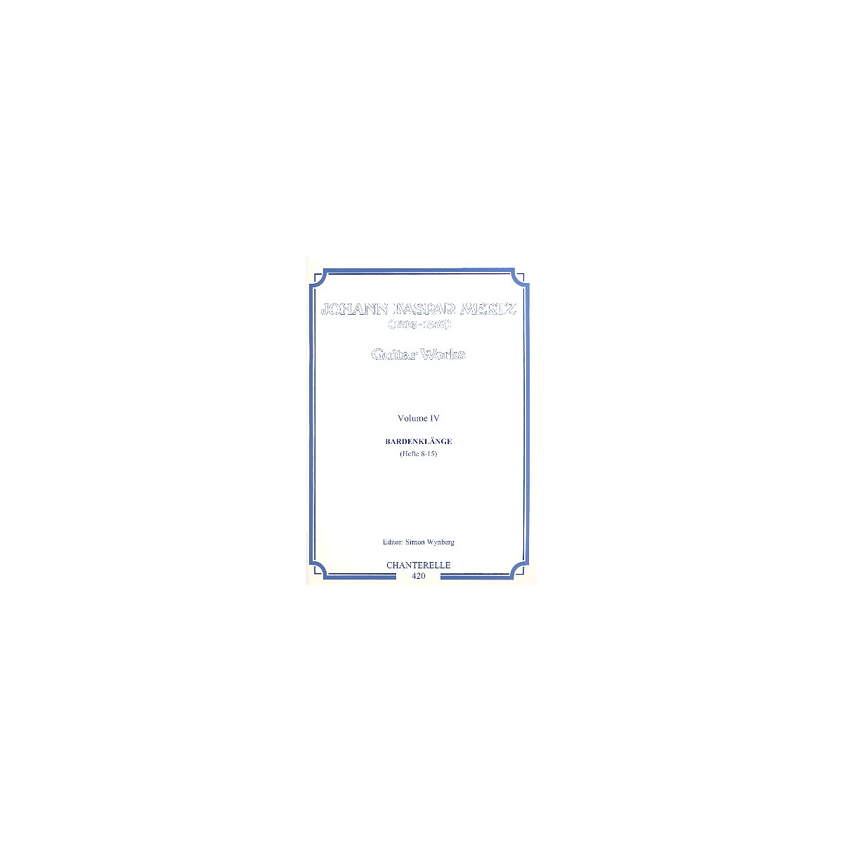 Bardenklänge op.13 Hefte 8-15 box