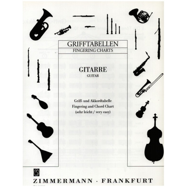 Grifftabelle für Gitarre