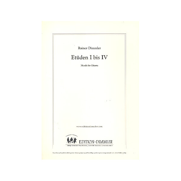 Etüden 1-4 für Gitarre