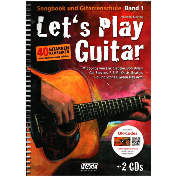Lets play Guitar (+QR Codes +2 CDs)