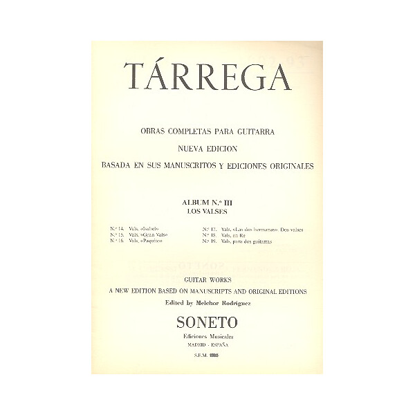 Album no.3 - Los Valses para guitarra