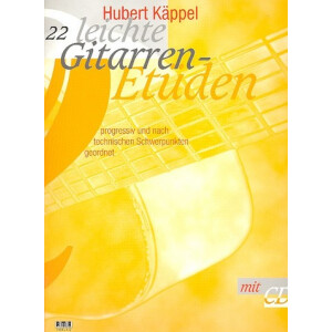 22 leichte Gitarrenetüden (+CD)