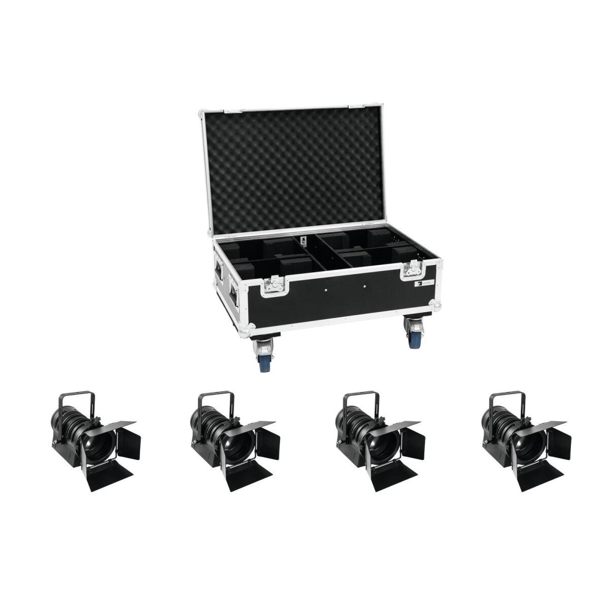 Eurolite Set 4x LED THA-40PC sw + Case
