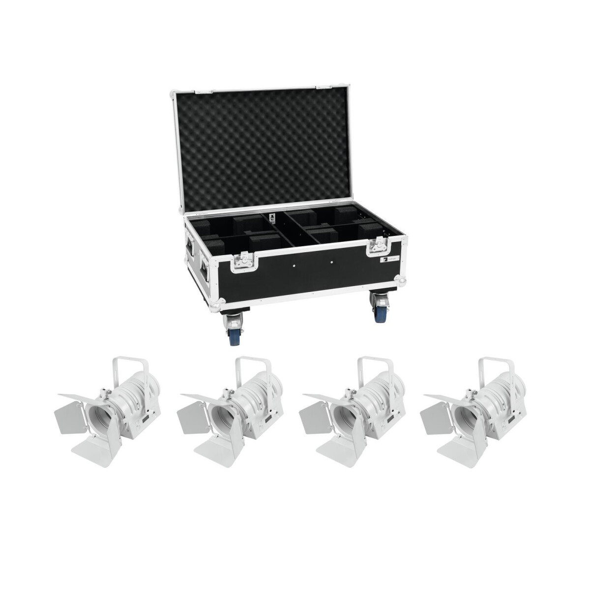 Eurolite Set 4x LED THA-40PC ws + Case