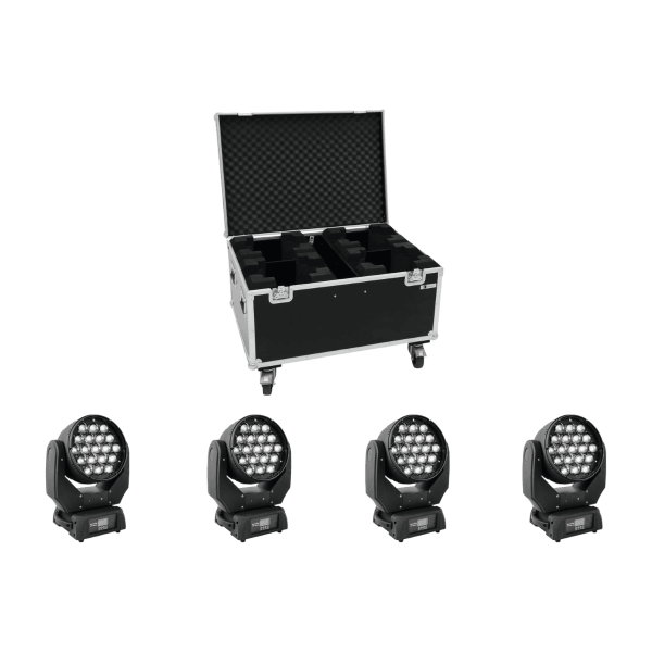Eurolite Set 4x LED TMH-X5 + Case